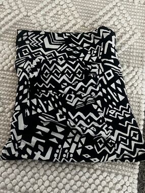 Free People black and white mini skirt